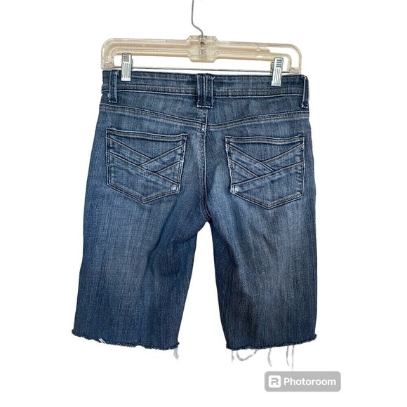 The Limited Denim Bermuda Destressed Shorts Sz.2 - Picture 2 of 3